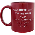 Braille Imprint on 11 Oz. C-Handle Mug